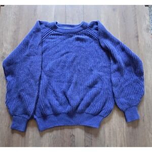 Parker Of Vienna Vintage 80/90s Blue Knit Sweater Women M